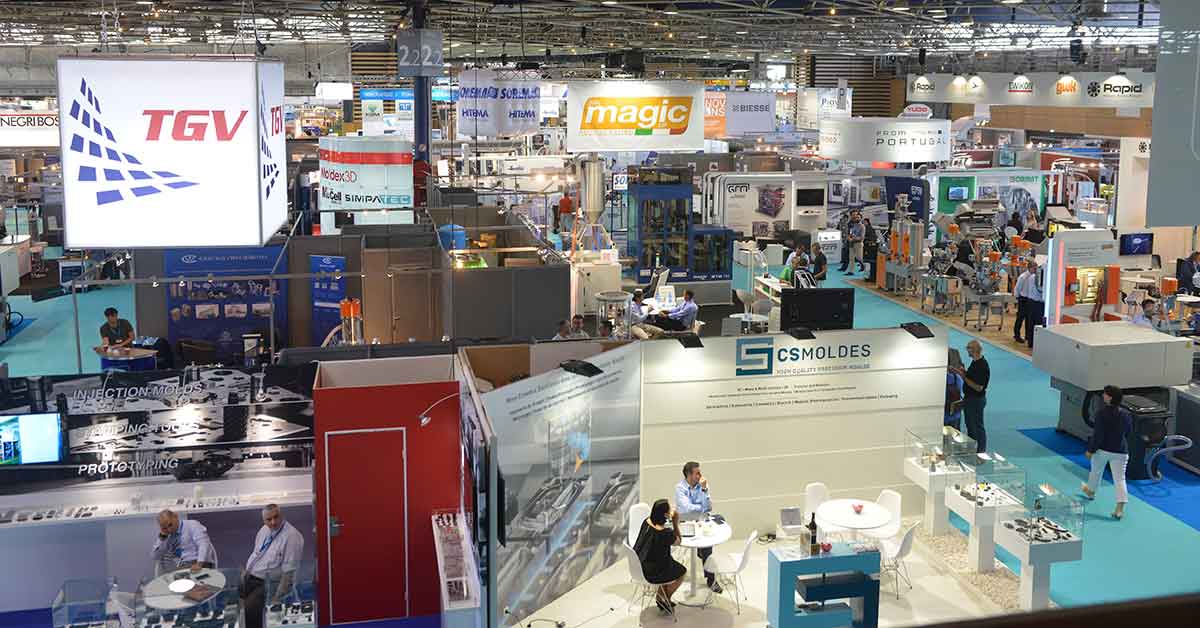 Photo taken at the FIP trade fair, aerial view of the stands