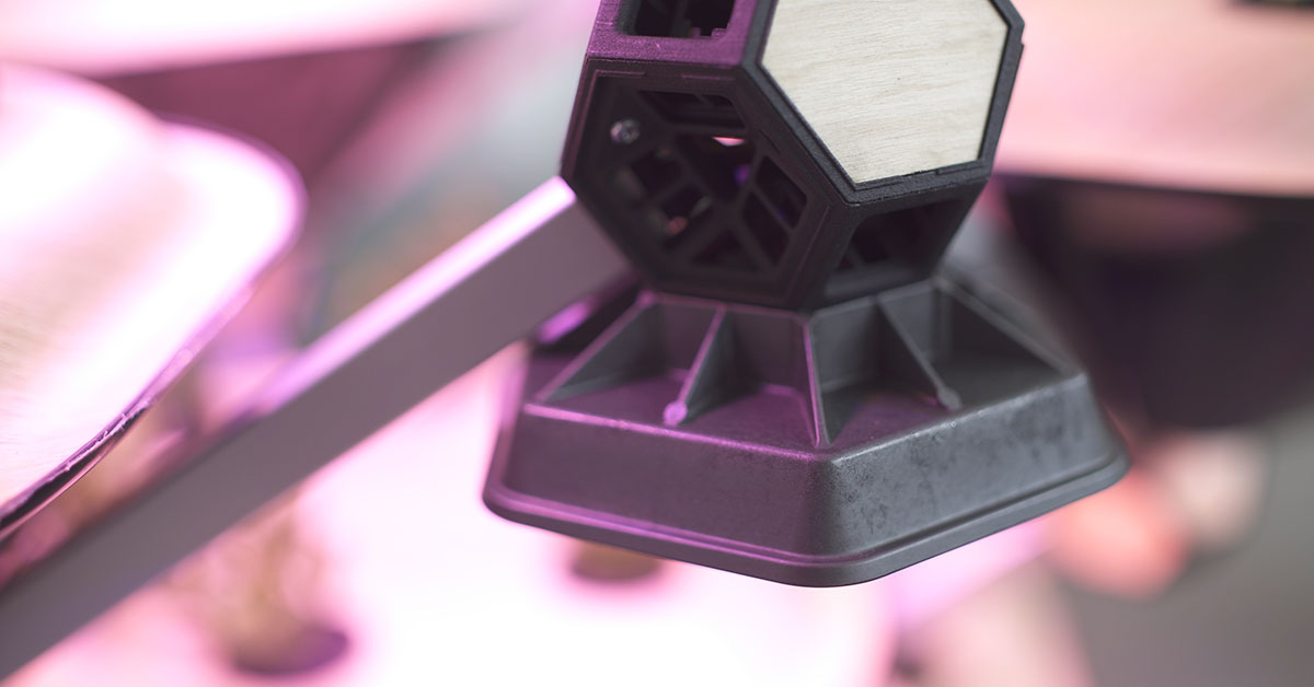 Hexagro's Living Farming Tree made with LATI thermally conductive materials for sustainable urban farming and modular design