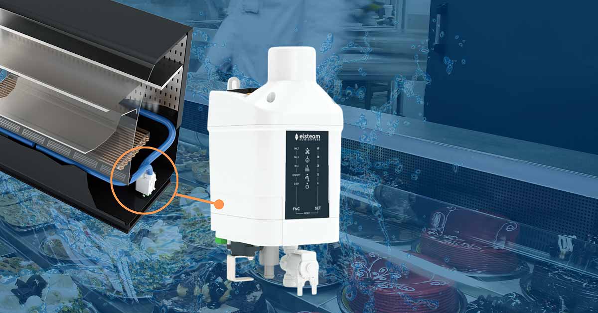 Elsteam's Mistral humidifier made with LATI self-extinguishing compounds to ensure electrical safety and heat resistance