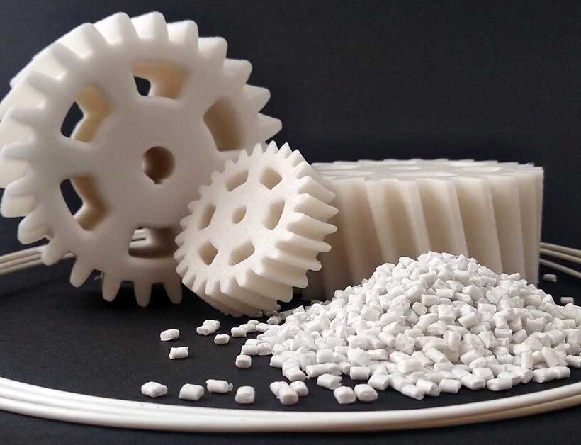 LATI's biobased compound LATIGEA B01 L/07 Grey 2865 made from renewable raw materials for technical and design applications