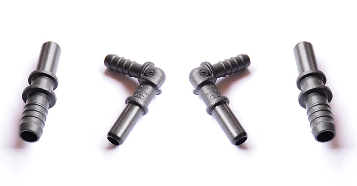 Linee carburante realizzate con compound PPA rinforzati con fibra di carbonio LATI per garantire leggerezza, resistenza chimica e stabilità termica