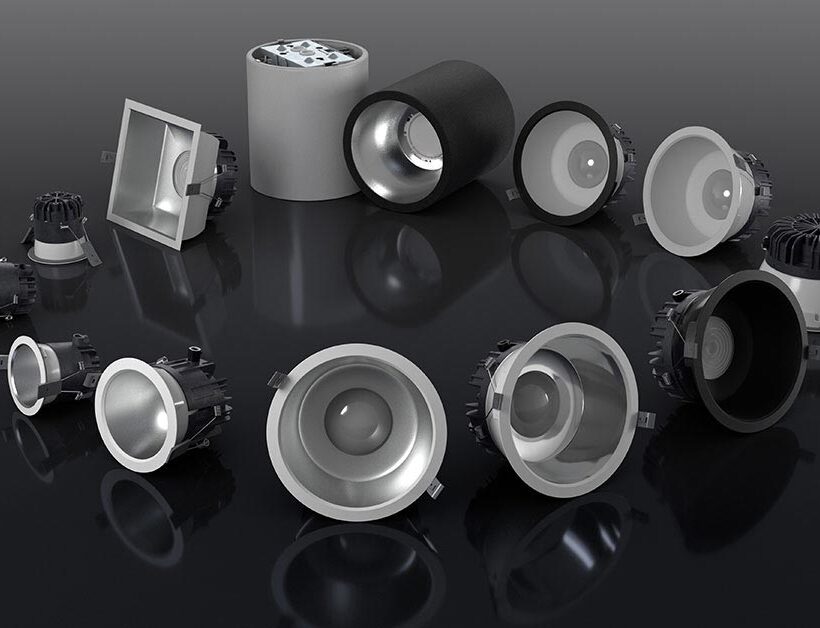 Corpi illuminanti Whitecroft Lighting realizzati con il compound termoconduttivo LATICONTHER 62 GR/50 di LATI per una migliore dissipazione del calore