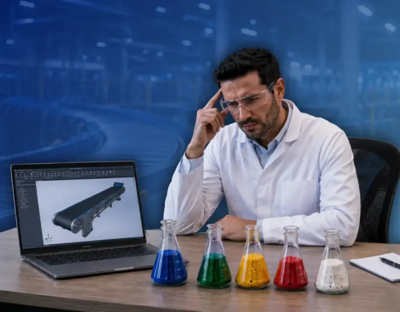 Come scegliere tra POM, PA, PBT, PPS e PEEK per moduli, rulli, guide e boccole conveyor