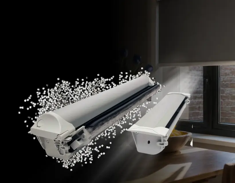 Componenti per tende tecniche realizzati con compound sostenibili LATIECO CR